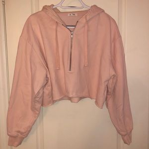 Garage Cropped Pink Sweater